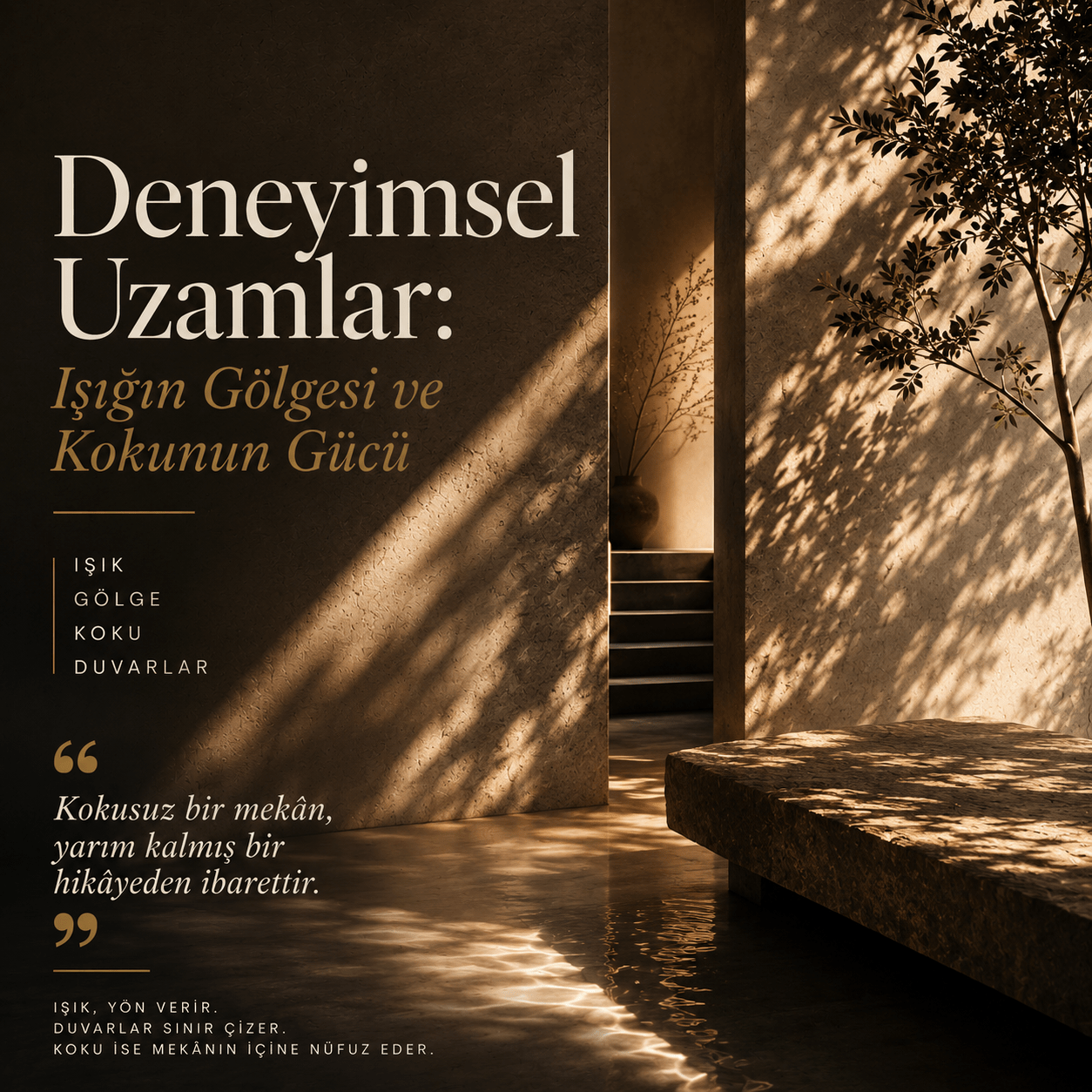 Deneyimsel Uzamlar: Işığın Gölgesi ve Kokunun Gücü - CHERX