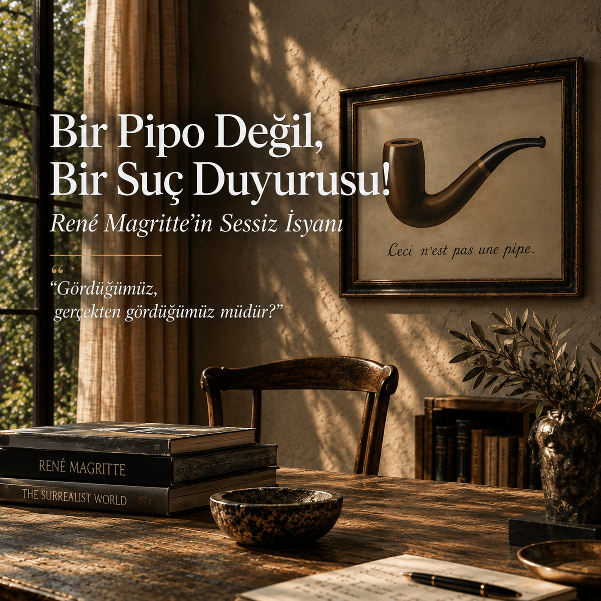 Bir Pipo Değil, Bir Suç Duyurusu! René Magritte'in Sessiz İsyanı - CHERX