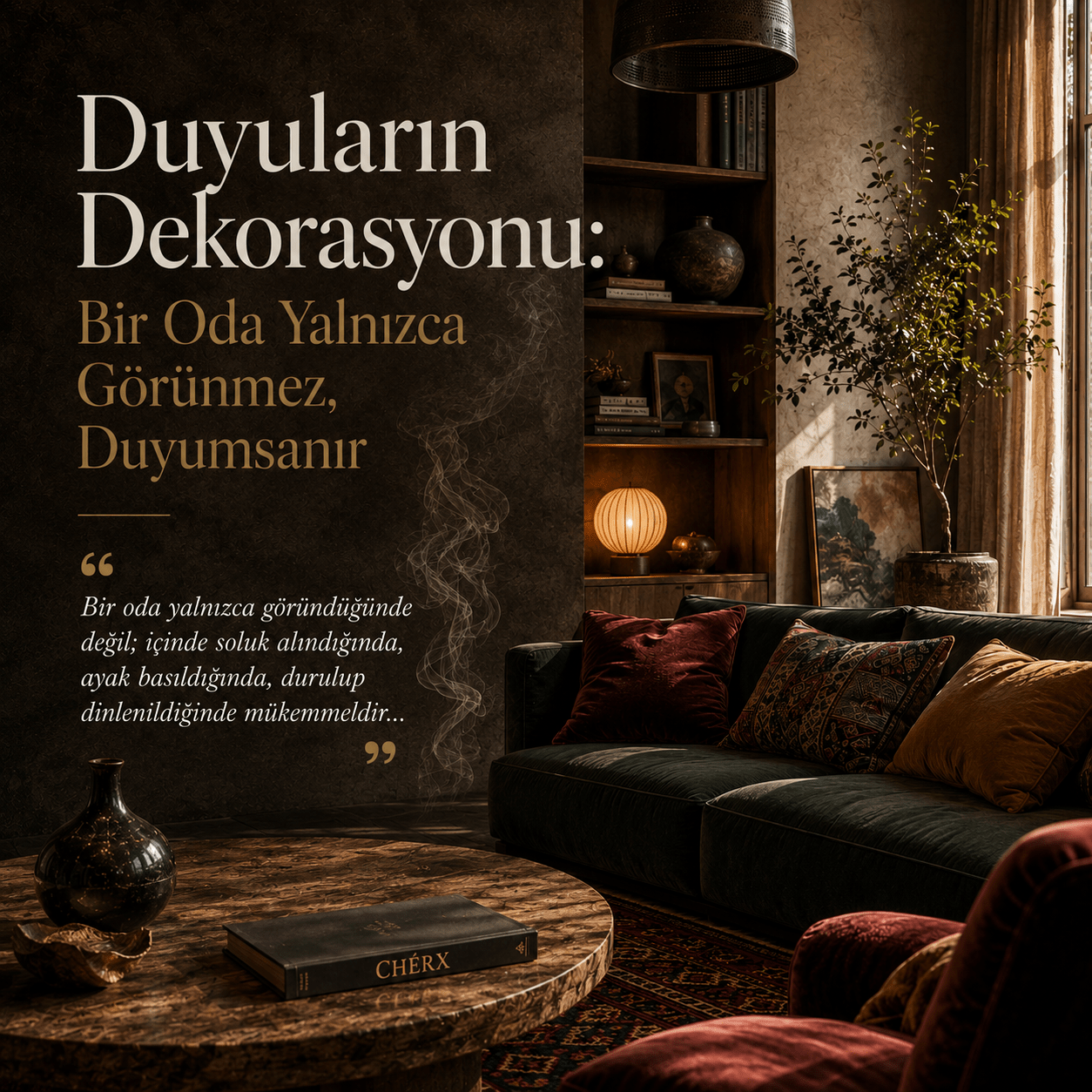 Duyuların Dekorasyonu: Bir Oda Yalnızca Görünmez, Duyumsanır - CHERX